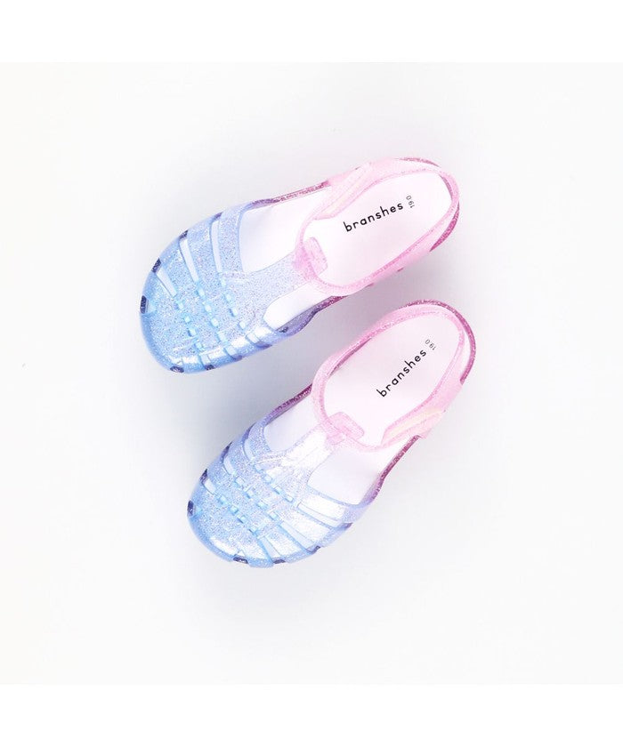 ブランシェス branshes キラキラクリアサンダル （パープル） パープル