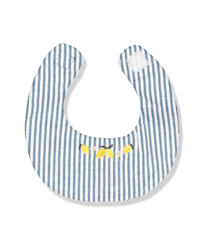 ブランシェス branshes 【おそろい】レモン＆フラワー総柄刺しゅうスタイ 【返品不可商品】 （ラベンダー） ラベンダー