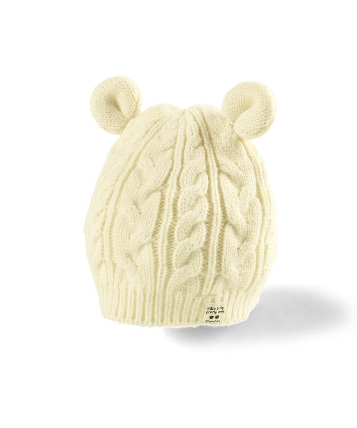 ブランシェス branshes 【ベビー】アニマル耳ニット帽 （サックス） サックス