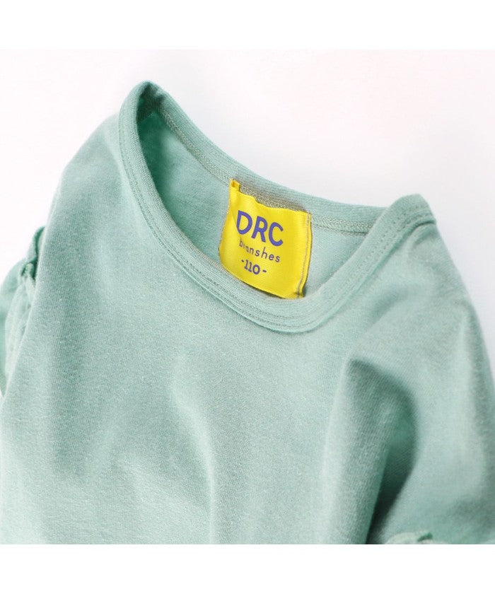 ブランシェス BRANSHES 【WEB限定/DRC】肩フリル綿100％長袖Tシャツ ロンT