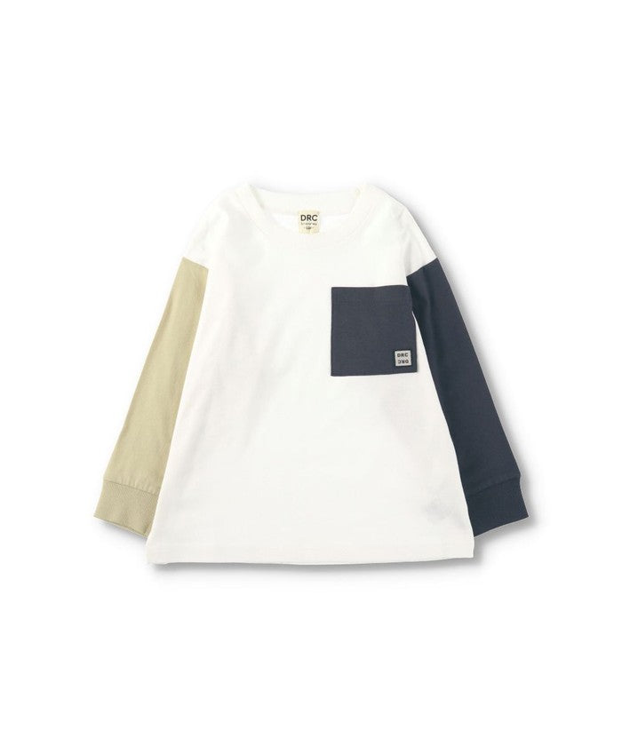 布蘭謝斯 BRANSHES 【網路限定/DRC/對肌膚友好的100%棉】口袋長袖T恤