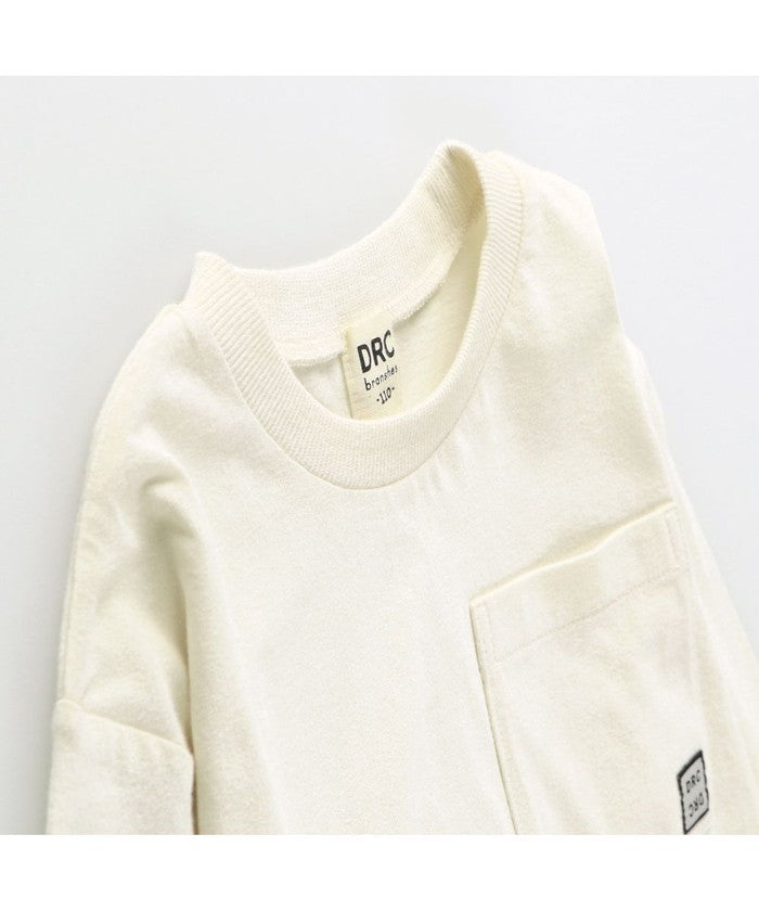 布蘭謝斯 BRANSHES 【網路限定/DRC/對肌膚友好的100%棉】口袋長袖T恤