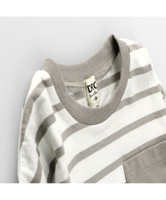 布蘭謝斯 BRANSHES 【網路限定/DRC/對肌膚友好的100%棉】口袋長袖T恤