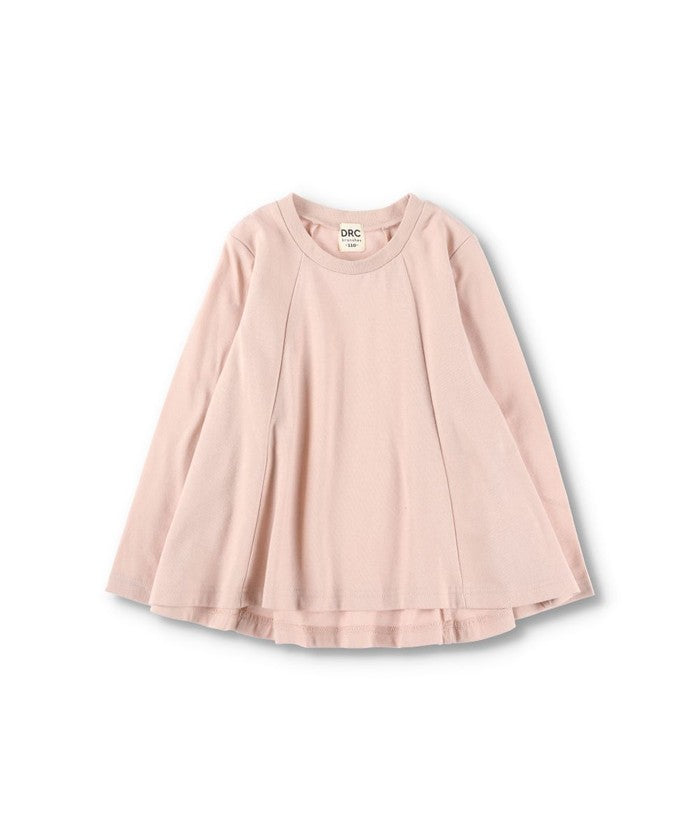 ブランシェス branshes 【WEB限定/DRC/やわらか天竺】Aラインフレア長袖Tシャツ （ラベンダー） ラベンダー