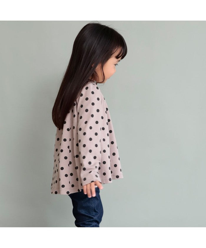ブランシェス branshes 【WEB限定/DRC/やわらか天竺】Aラインフレア長袖Tシャツ （ブラウン） ブラウン