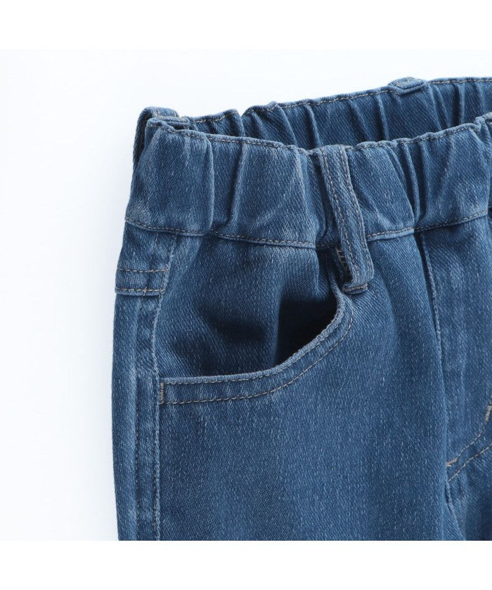 ブランシェス BRANSHES デニムニットロングパンツ