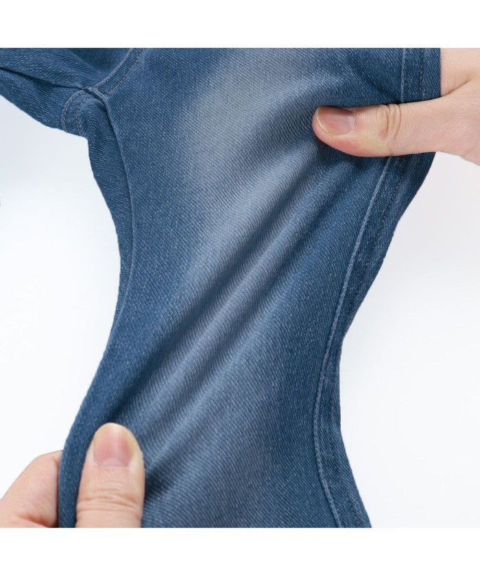 ブランシェス BRANSHES デニムニットロングパンツ