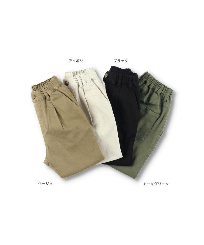 ブランシェス BRANSHES 【WEB限定/DRC】スーパータックテーパードストレッチツイルパンツ