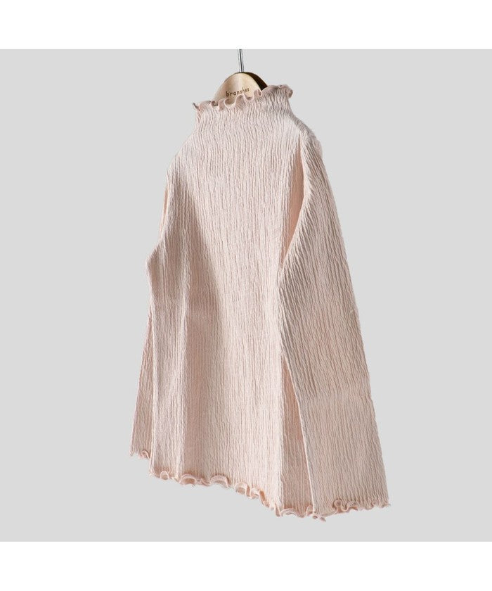 ブランシェス BRANSHES クシュクシュカットソー長袖Tシャツ,ピンク