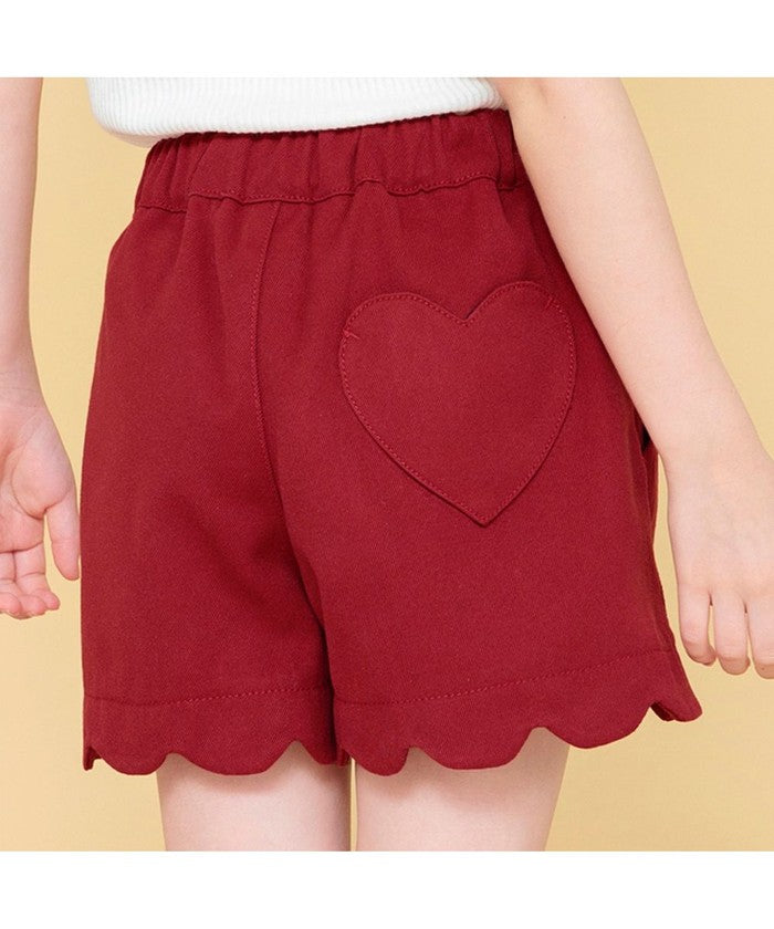 ブランシェス BRANSHES マシュマロショートパンツ,エンジ