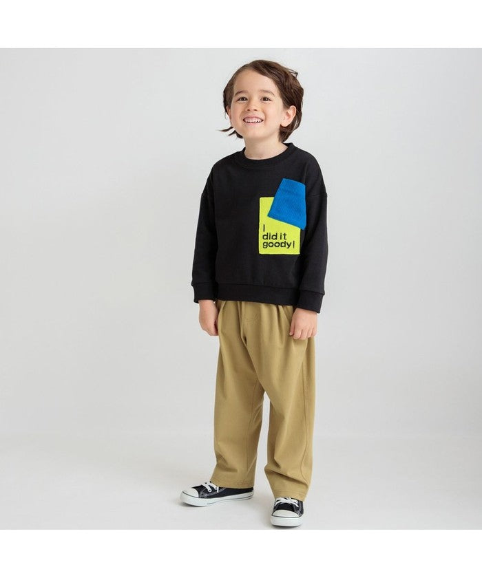 ブランシェス BRANSHES T/C裏毛/スパンテレコ ニットジャガードポケットTO