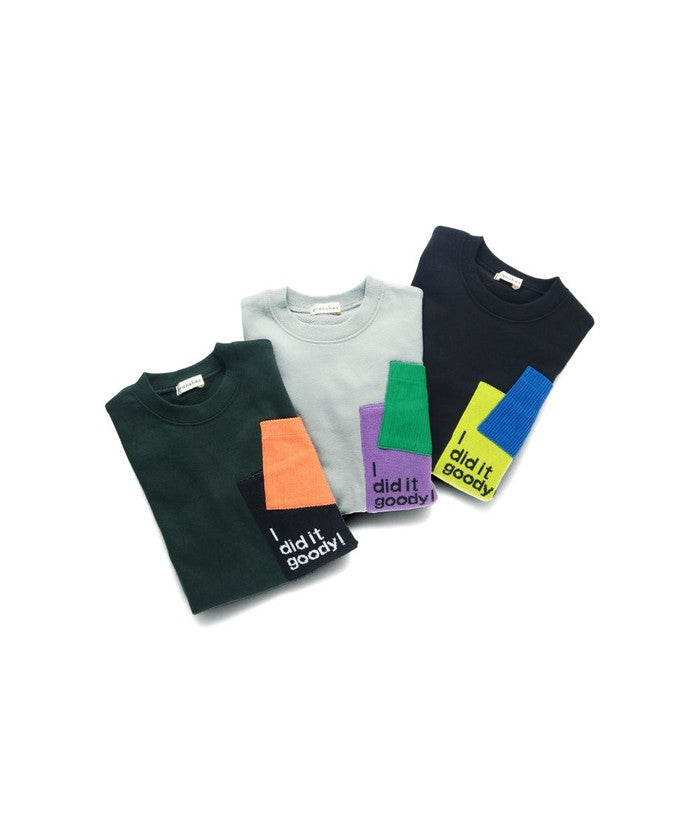 ブランシェス BRANSHES T/C裏毛/スパンテレコ ニットジャガードポケットTO