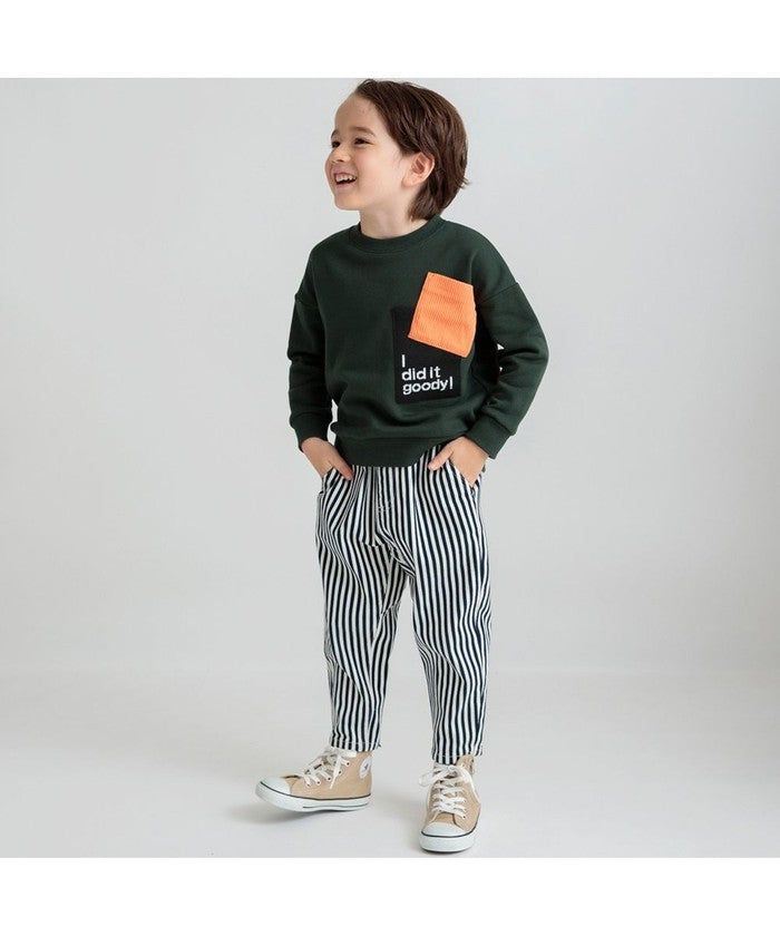 ブランシェス BRANSHES T/C裏毛/スパンテレコ ニットジャガードポケットTO