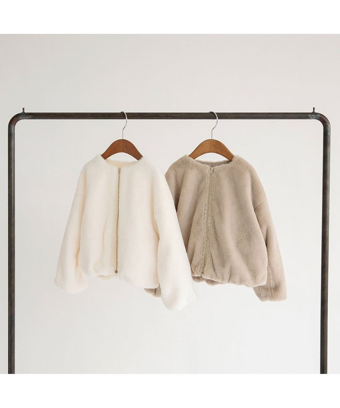 ブランシェス BRANSHES フェイクファージャケット