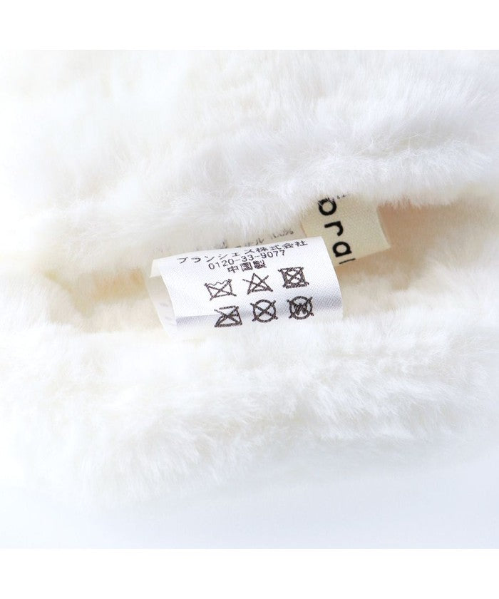 ブランシェス branshes リボン型フェイクファーマフラー