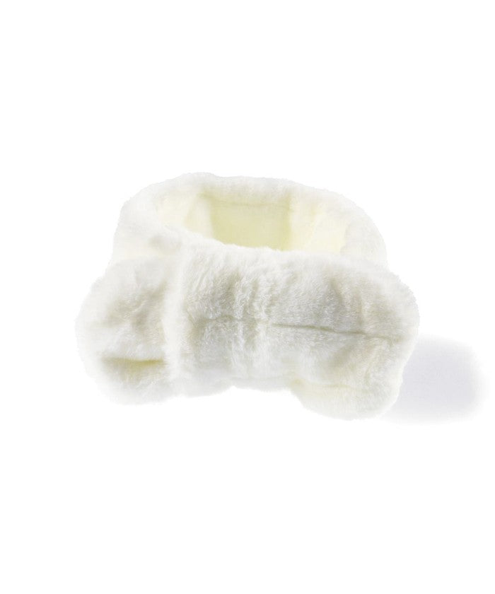 ブランシェス branshes リボン型フェイクファーマフラー