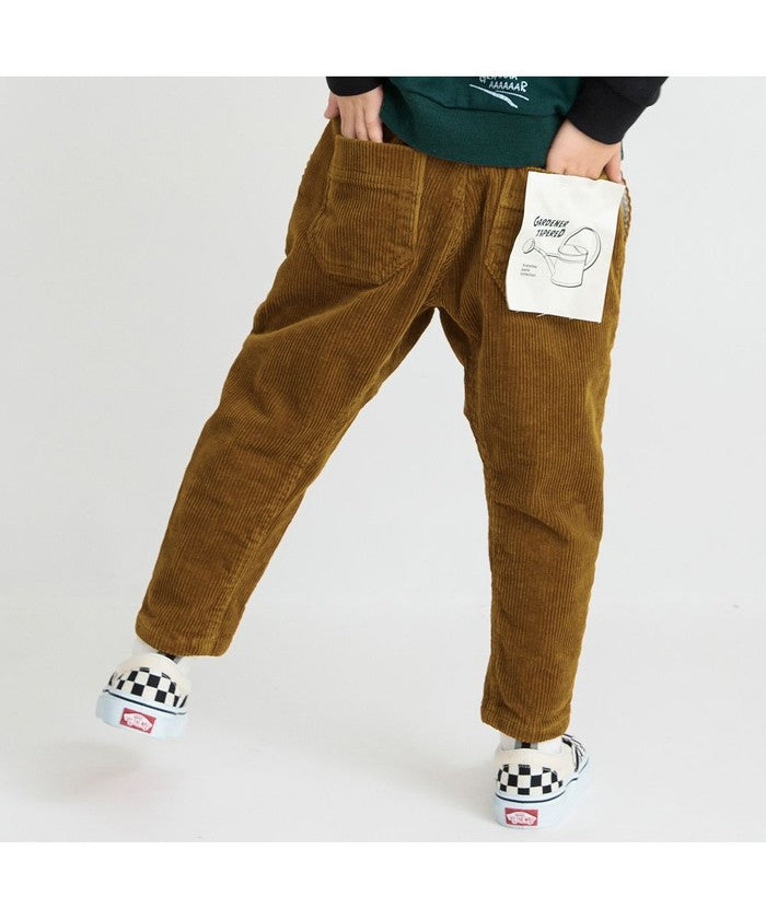 ブランシェス BRANSHES 【ガーデナー】コーデュロイテーパードパンツ,キャメル