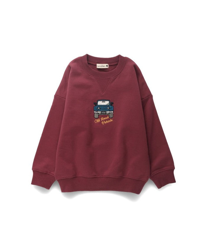 ブランシェス BRANSHES 【あったか】裏起毛車モチーフトレーナー