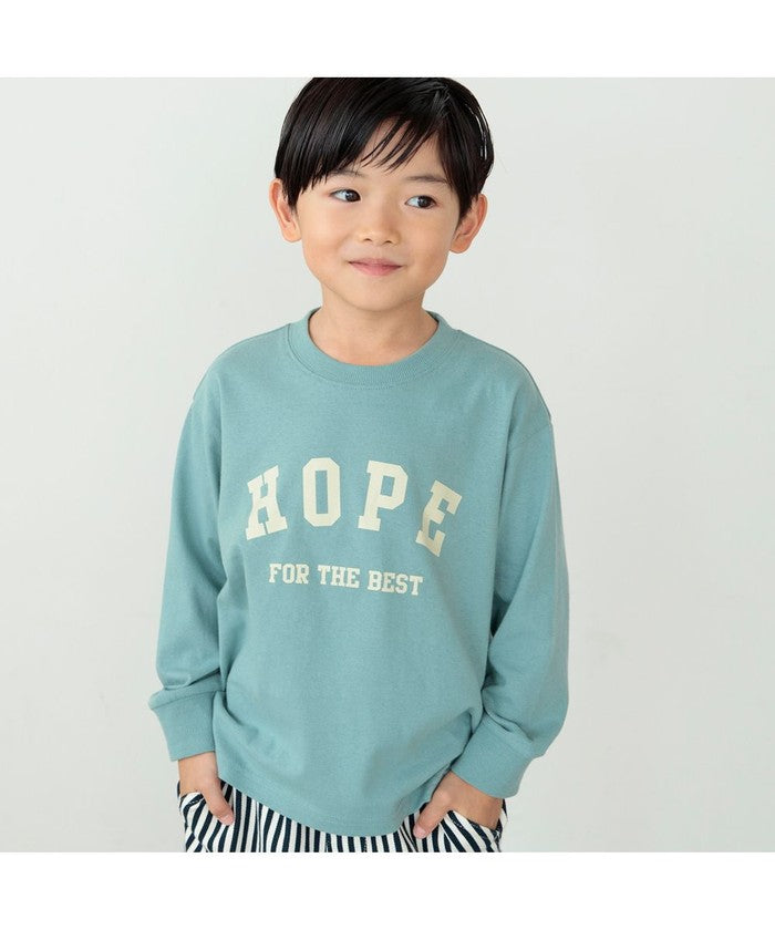 ブランシェス BRANSHES 【eikoコラボ】綿100％アソートグラフィック長袖Tシャツ
