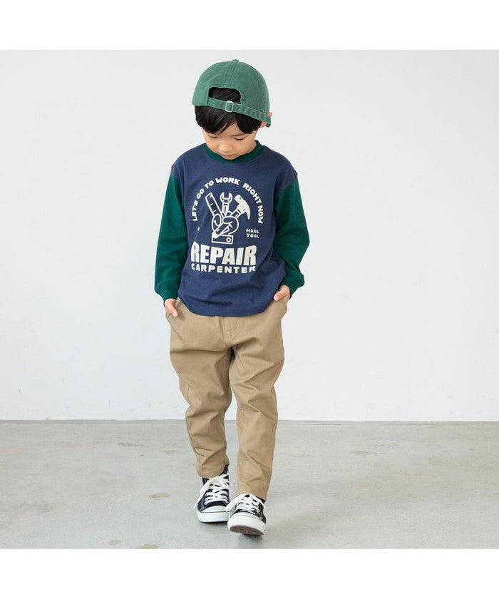 ブランシェス BRANSHES 【eikoコラボ】綿100％アソートグラフィック長袖Tシャツ