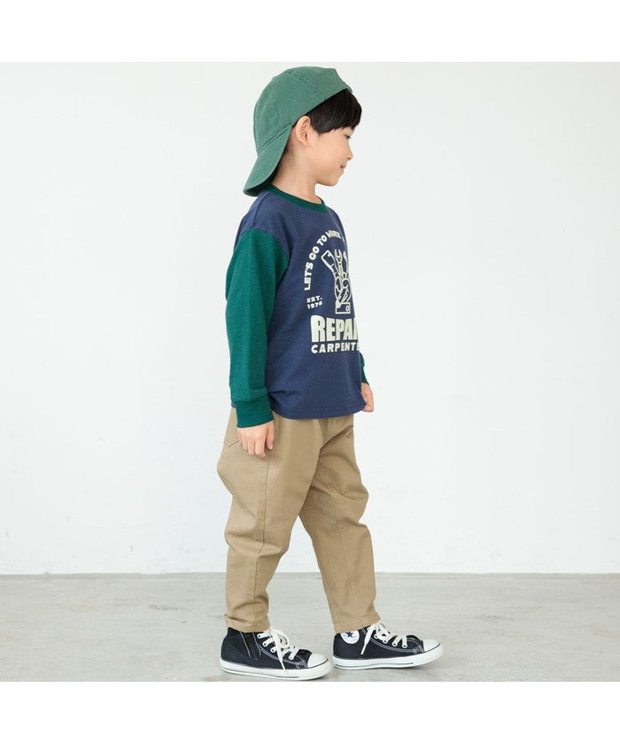 ブランシェス BRANSHES 【eikoコラボ】綿100％アソートグラフィック長袖Tシャツ