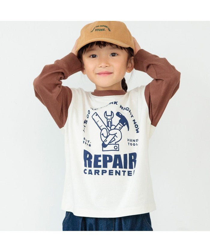 ブランシェス BRANSHES 【eikoコラボ】綿100％アソートグラフィック長袖Tシャツ