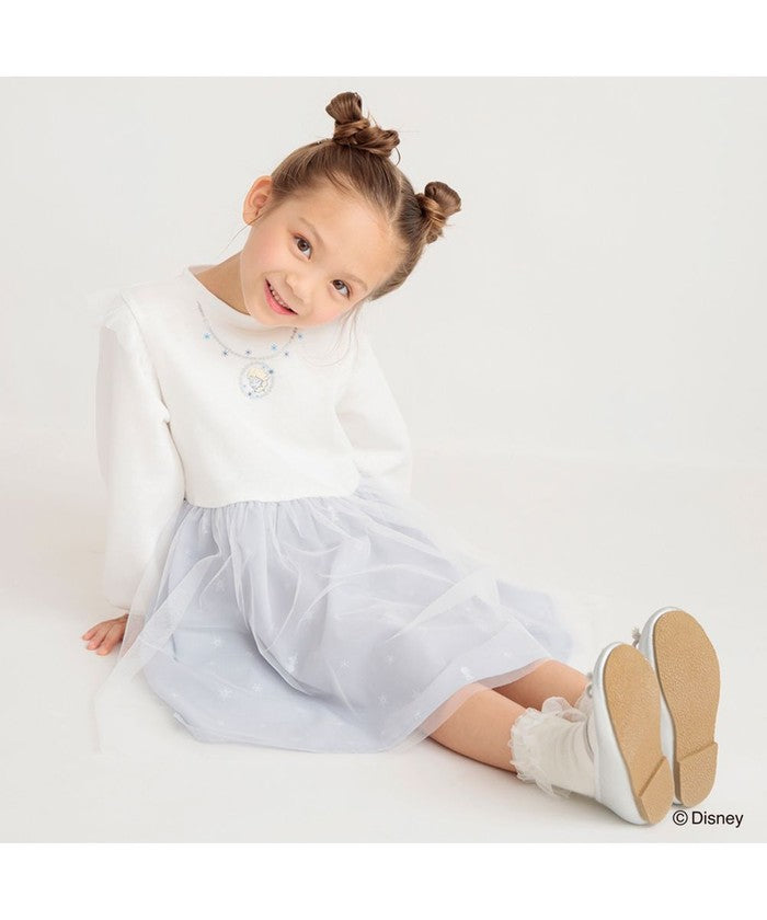 布蘭西斯 BRANSHES 【DisneyCollection/迪士尼系列】內刷毛薄紗拼接連衣裙