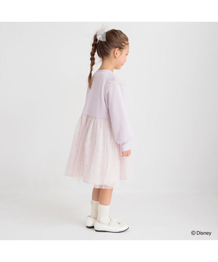 布蘭西斯 BRANSHES 【DisneyCollection/迪士尼系列】內刷毛薄紗拼接連衣裙