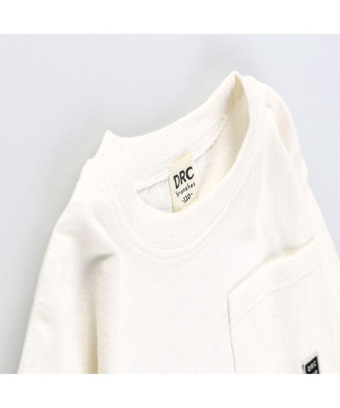 Branshes BRANSHES 【DRC/100% Cotton, Gentle on the Skin】 Pocket Long Sleeve T-Shirt