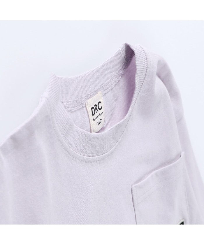 Branshes BRANSHES 【DRC/100% Cotton, Gentle on the Skin】 Pocket Long Sleeve T-Shirt