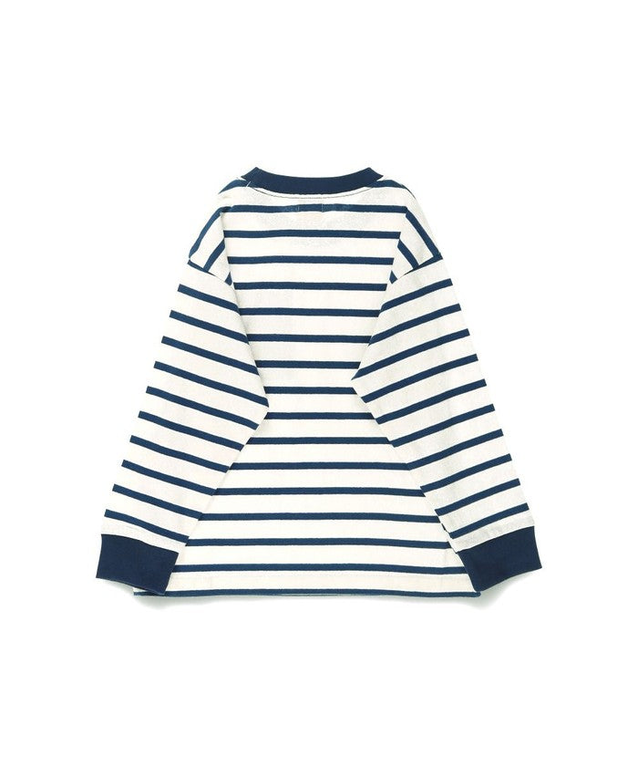 Branshes BRANSHES 【DRC/100% Cotton, Gentle on the Skin】 Pocket Long Sleeve T-Shirt