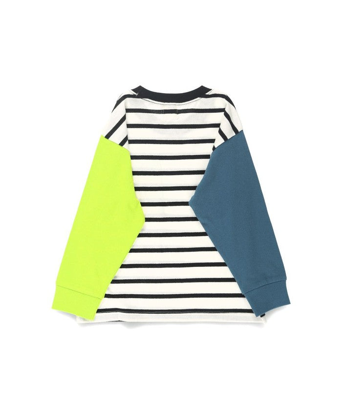 Branshes BRANSHES 【DRC/100% Cotton, Gentle on the Skin】 Pocket Long Sleeve T-Shirt