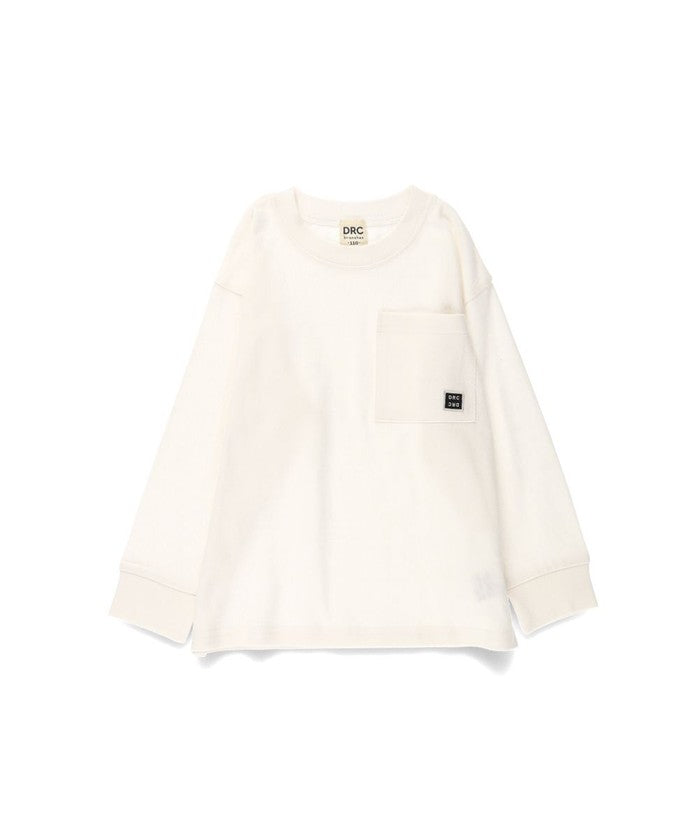 Branshes BRANSHES 【DRC/100% Cotton, Gentle on the Skin】 Pocket Long Sleeve T-Shirt