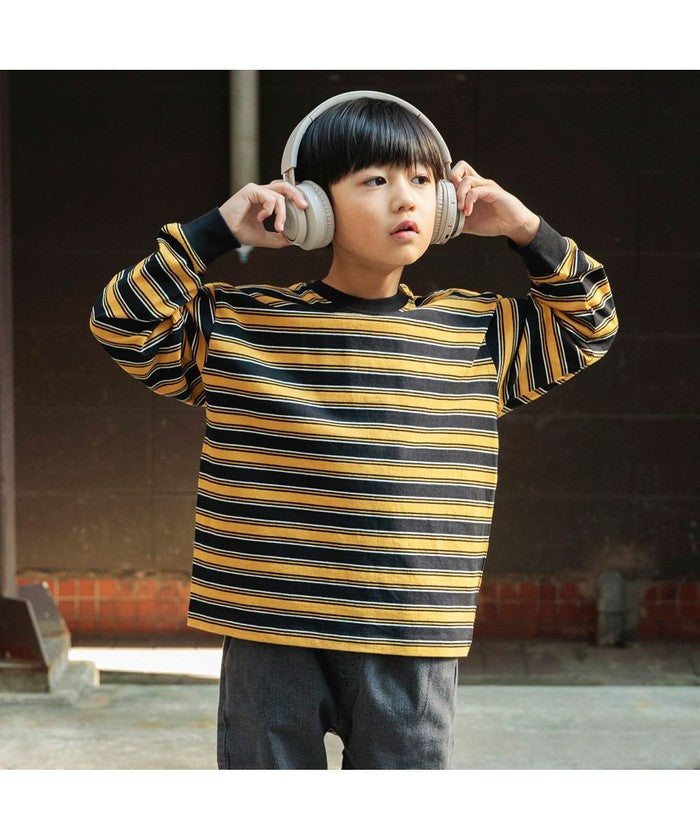 ブランシェス BRANSHES 【DRC/お肌に嬉しい綿100％】マルチボーダー長袖Tシャツ