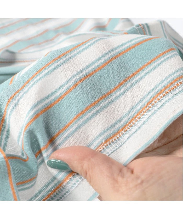 ブランシェス BRANSHES 【DRC/お肌に嬉しい綿100％】マルチボーダー長袖Tシャツ