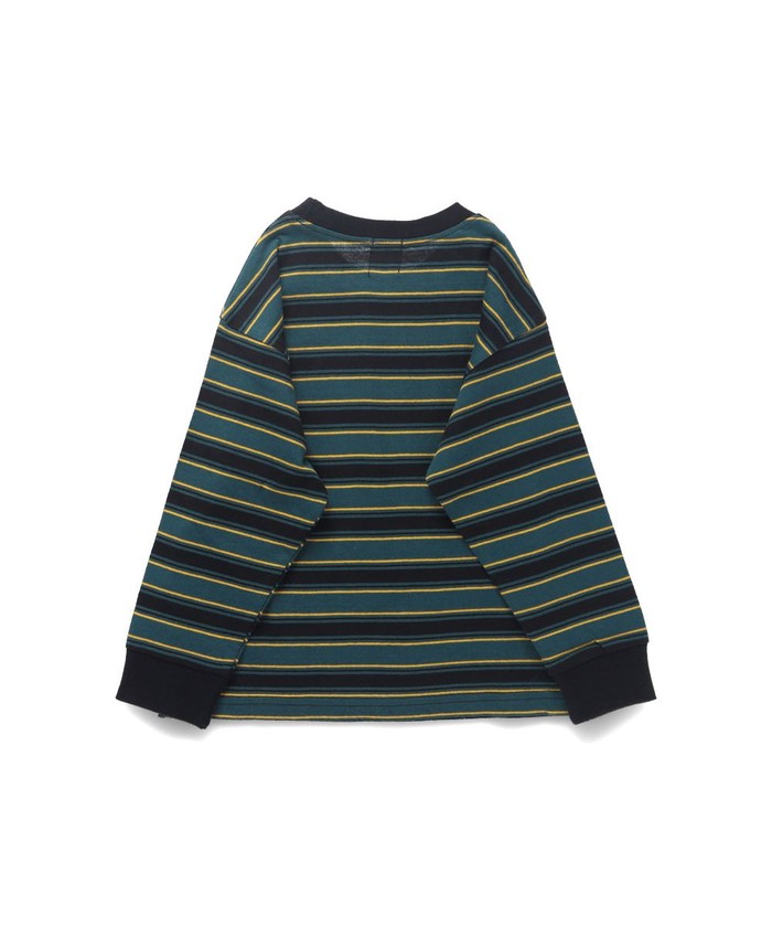 ブランシェス BRANSHES 【DRC/お肌に嬉しい綿100％】マルチボーダー長袖Tシャツ