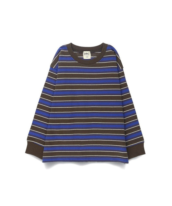ブランシェス BRANSHES 【DRC/お肌に嬉しい綿100％】マルチボーダー長袖Tシャツ