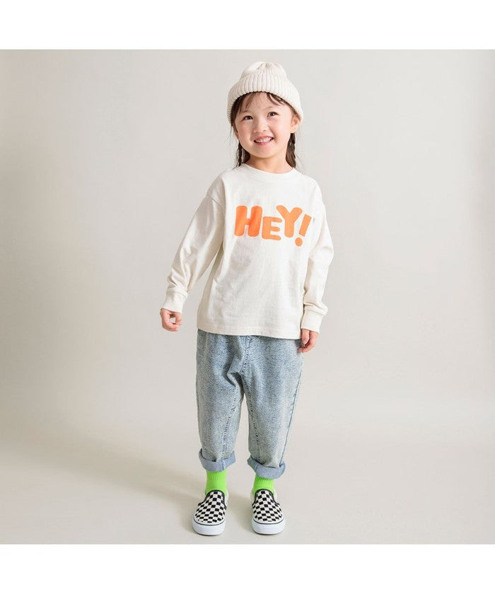 Branshes BRANSHES 【DRC/100% Cotton for Your Skin】 Assorted Logo Long Sleeve T-Shirt