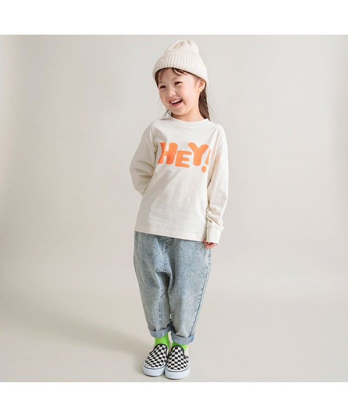 Branshes BRANSHES 【DRC/100% Cotton for Your Skin】 Assorted Logo Long Sleeve T-Shirt