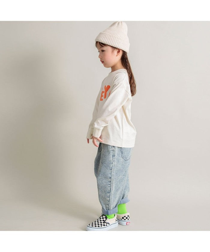 Branshes BRANSHES 【DRC/100% Cotton for Your Skin】 Assorted Logo Long Sleeve T-Shirt