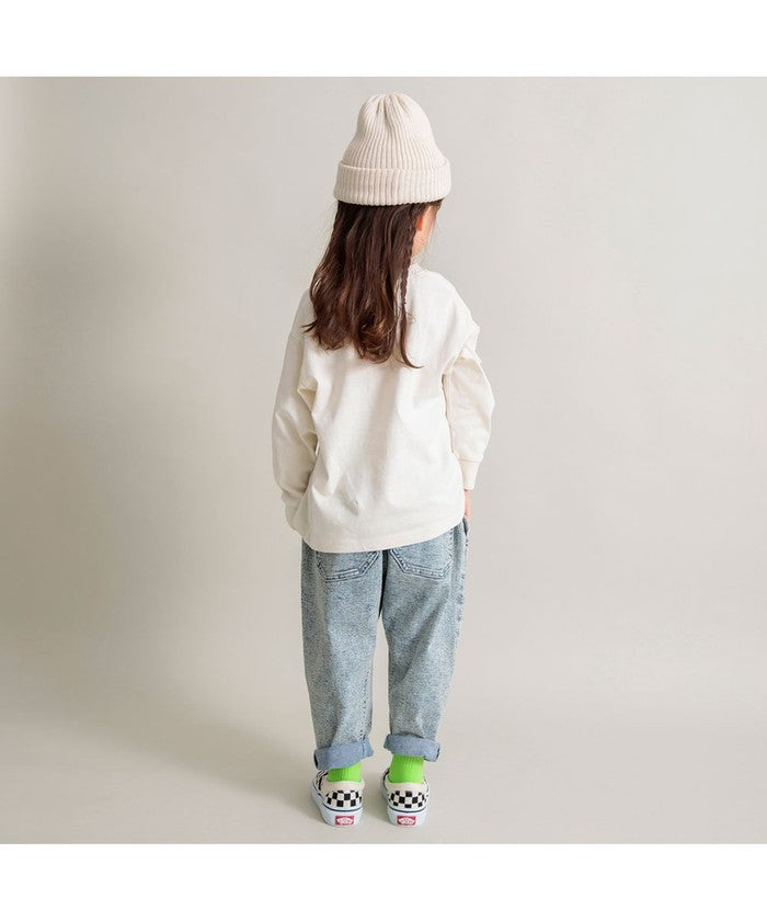 ブランシェス BRANSHES 【DRC/お肌に嬉しい綿100％】アソートロゴ長袖Tシャツ