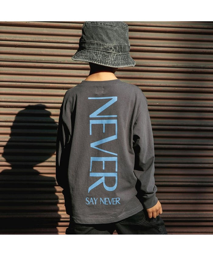 Branshes BRANSHES 【DRC/100% Cotton for Your Skin】 Assorted Logo Long Sleeve T-Shirt