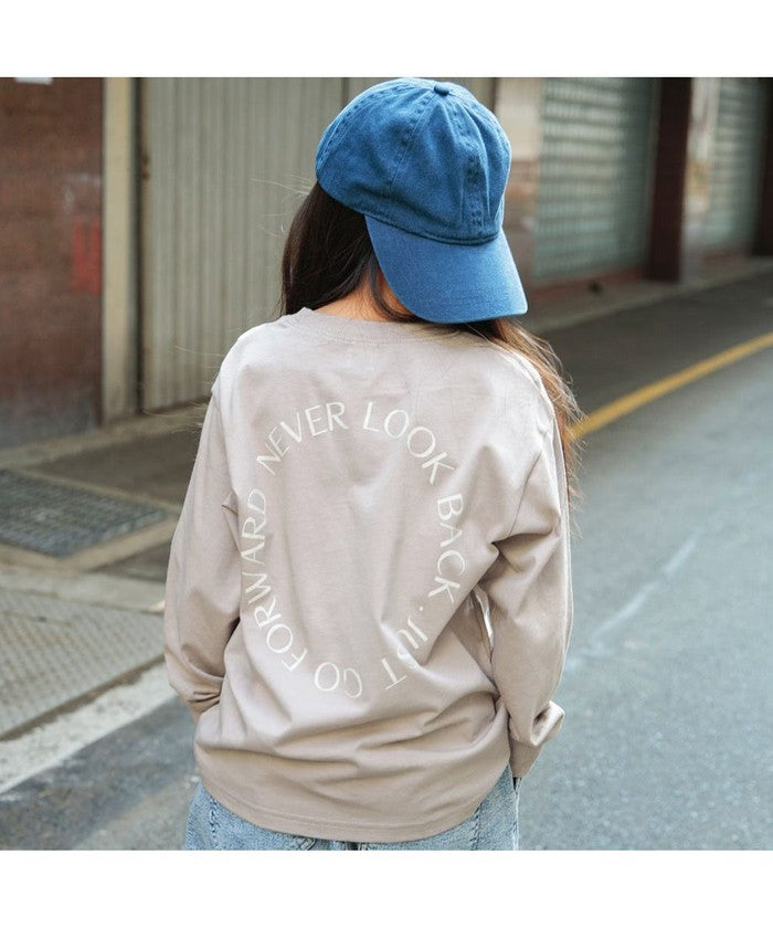 Branshes BRANSHES 【DRC/100% Cotton for Your Skin】 Assorted Logo Long Sleeve T-Shirt