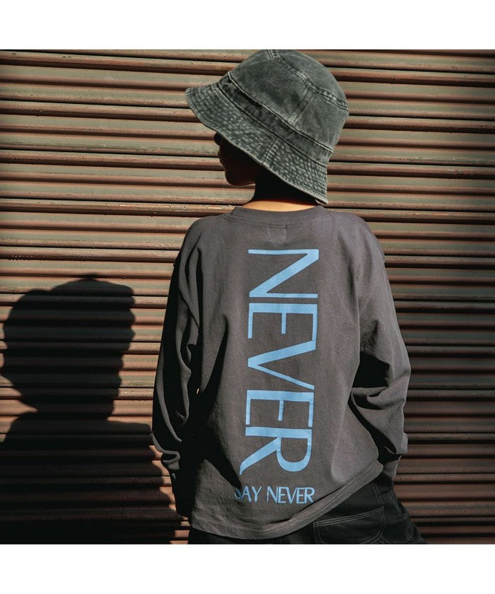 Branshes BRANSHES 【DRC/100% Cotton for Your Skin】 Assorted Logo Long Sleeve T-Shirt