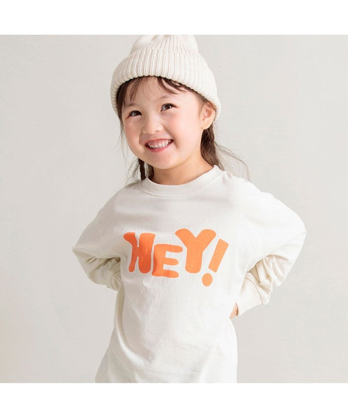 Branshes BRANSHES 【DRC/100% Cotton for Your Skin】 Assorted Logo Long Sleeve T-Shirt