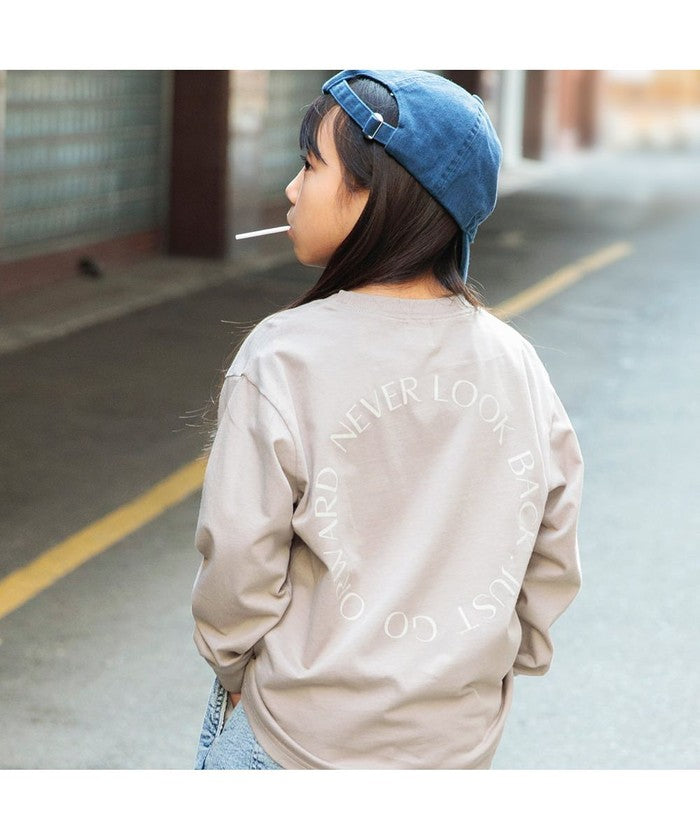 Branshes BRANSHES 【DRC/100% Cotton for Your Skin】 Assorted Logo Long Sleeve T-Shirt