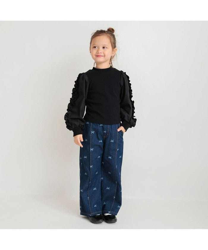 布蘭詩 BRANSHES 袖口荷葉邊長袖T恤