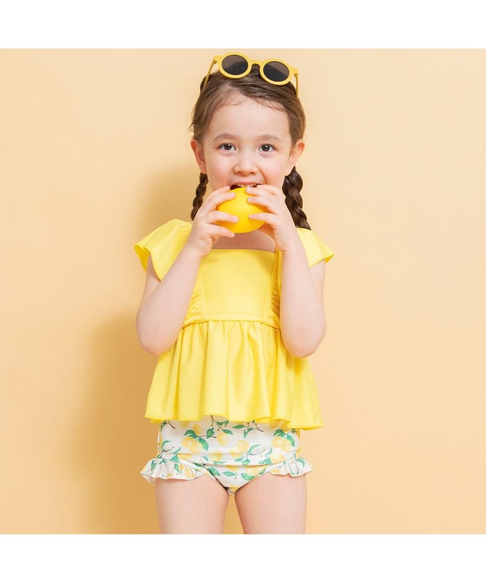 ブランシェス branshes 【水着 / SWIM】フリルタンキニ 【返品不可商品】 （イエロー） イエロー
