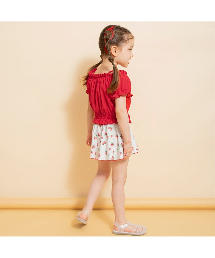 ブランシェス branshes 【WEB限定/水着/セパレート】パフスリーブタンキニ 【返品不可商品】 （ブラック） ブラック