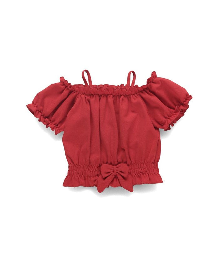 ブランシェス branshes 【WEB限定/水着/セパレート】パフスリーブタンキニ 【返品不可商品】 （ブラック） ブラック